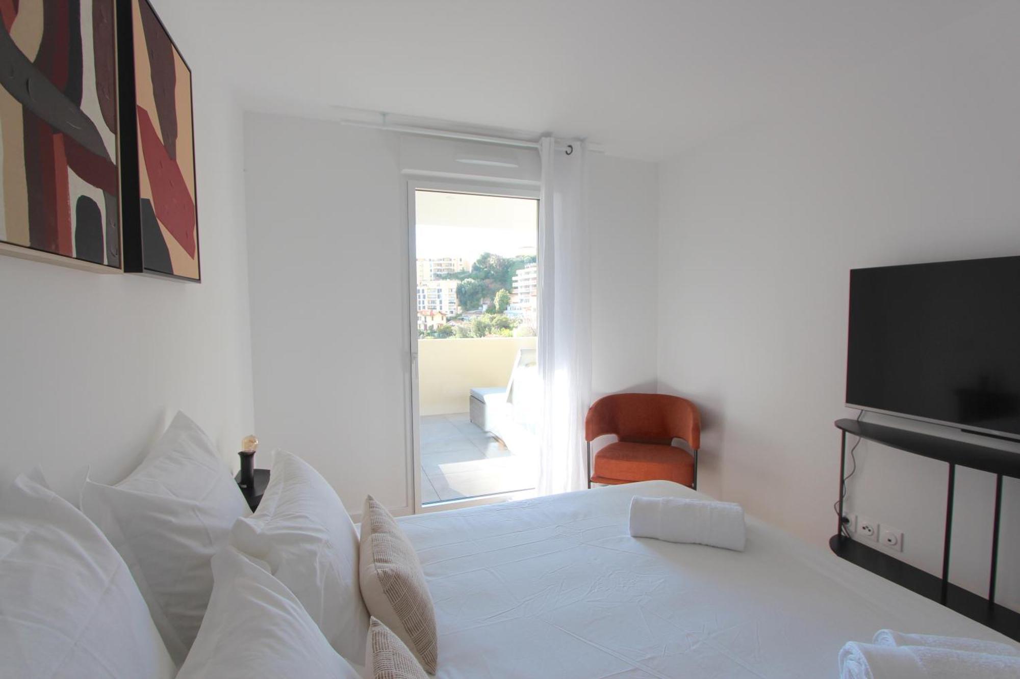 Sun Paradise Seaview&terrace Parking&pool Apartment Beausoleil